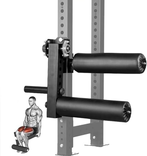 Beinbeugemaschine, Beinbeugemaschine für Sport, Bein-Power-Cage-Rack-Aufsätze – Beinpresse-Aufsatz, Schaumstoff-Haken-Verlängerung und Curl-Maschine für das Körpergewichtstraining im Heim-Fitnessstu