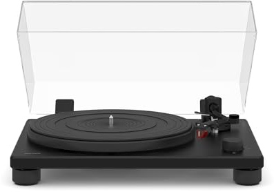 sonoro Platinum Automatic EAS (Plattenspieler mit automatischer Endabschaltung, Riemenantrieb, Ortofon 2M Red, Bluetooth, Ripping-Funktion) Schwarz