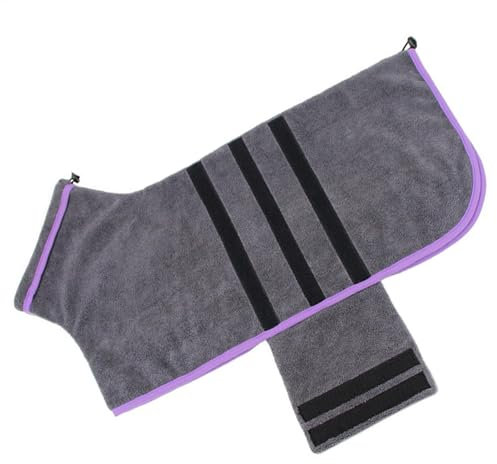Haustier-Bademantel Hundehandtuch-Robe,Schnell trocknender Bademantel aus Korallenwolle für Hunde Super saugfähiger, Warmer Hundemantel Mikrofaser zum Trocknen von Haustieren