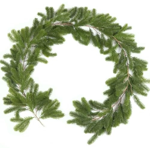 AMOYER Artificial Christmas Garland Ivy Vine Pine Needles Cypress Garland Greenery Plant for Diy Garland Wreath Garden Decor
