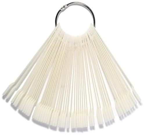 Ipetboom 50 Piezas de Puntas para Manicura en Plástico Blanco Resistentes a Deformación y Rotura, Ideales para Práctica y Exhibición de Esmalte de Uñas