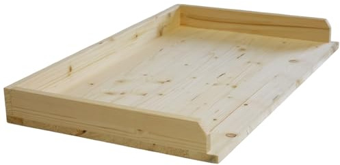 Marvin Spianatoia in Legno di Betulla Naturale con Bordi Chiusi Asse per Pasta Impastare e Stendere, Tagliere, Spessore 9mm, Con Gradino per Tavolo da Lavoro Realizzata in Italia (85X48 cm)