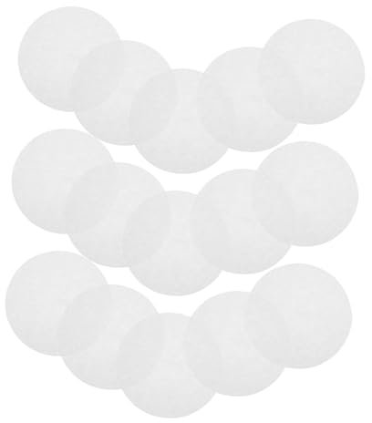DEARMAMY 500piezas Película De Sellado Para Bebidas Papel Para Hornear Redondo Envoltura Para Pasteles Papel Encerado Para Pastel Precortado Para Hornear