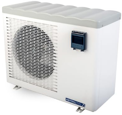 Eco Elyo-15 76661 Bomba de calor para piscina - Calentador de piscina - Temperatura ideal del agua - 6 niveles de potencia - Calefacción silenciosa y ahorro de energía - 11 kW - Astralpool