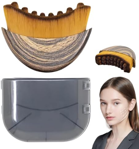 Yamobi Spazzola per il viso per massaggio linfatico, spazzola per contorni, dispositivo per il viso per spazzolatura a secco, spazzola per il corpo per trattamento drenaggio linfatico