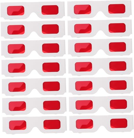 HOODANCOS 50 Stück Papier Sonnenbrillen in Rot mit Leichtem und Vielseitigem Design Bunte Partybrillen für Kinder als Belohnung im Klassenzimmer für Displays
