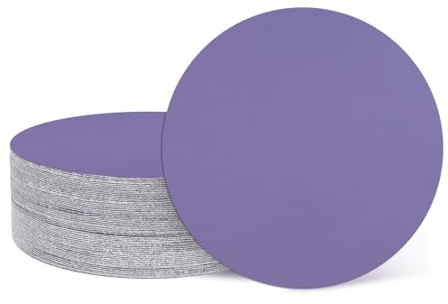sourcing map 20 dischi abrasivi da 76 mm, grana 2000, con gancio e anello, per levigatrice orbitale casuale, per lavorazione del legno, lucidatura dei metalli, viola