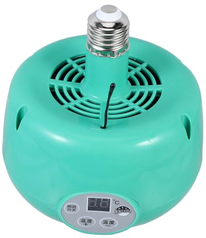 TOYZFRIENDY Lampe Chauffante Poulailler Température Réglable Chauffage Pour Élevage Volailles Poussin Avec Ventilateur Chaud Plastique Sécurisé