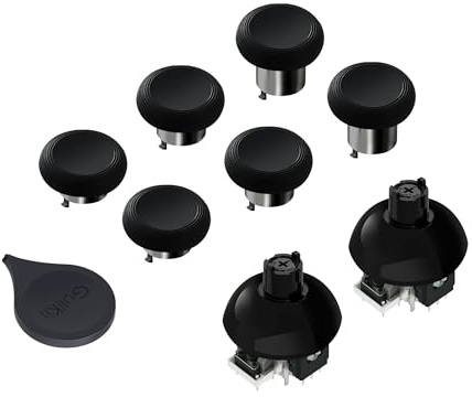 GuliKit 720° Adjustable Tension TMR Magnetic Joystick Replacement Kit, for Xbox Series X & S/Elite Series 2 Controller, Anti-drift Stick Repair Module with 3 Pairs Thumbstick Caps, Soldering Required