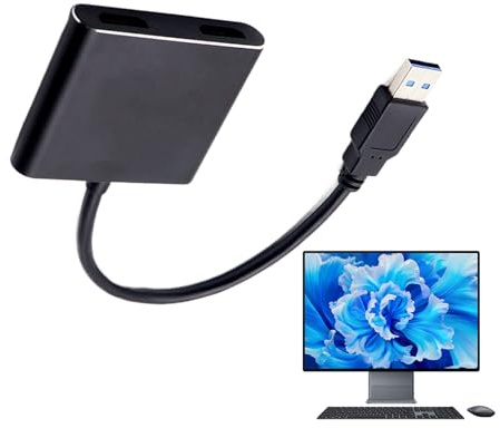 Adattatore Da USB A HD Convertitore HD a USB | Connettore Plug and Play Risoluzione 1920x1080 per Dispositivi Elettronici