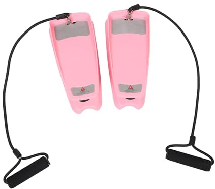 Milisten Kleiner Stepper Pink Tragbar Aus Kunststoff rutschfeste Pedale Leiser Heimtrainer Für Beine Und Hüfte Fitnessgerät Zuhause