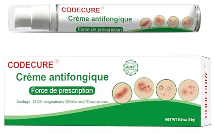 Crème antifongique pour la peau : Crème antifongique, pour le pied d'athlète, les démangeaisons et la teigne - Formule douce - Convient aux pieds et au corps (18G 1-Pack)