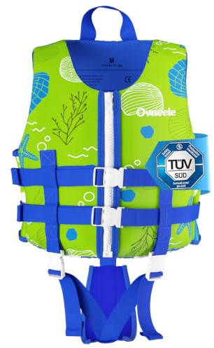 Kids Swim Vest, Float Jacket with Adjustable Safety Strap, Buoyancy Aid for Toddlers Kids 2-9 Years, Quick Dry Learn to Swim Floats for Pool, Beach, Swimming Lessons, Water Sports