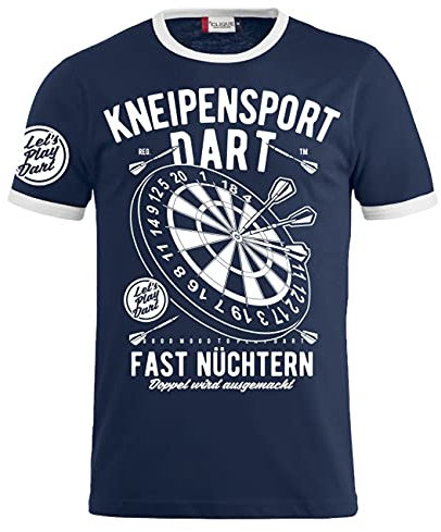 Spaß Kostet Herren Tshirt Kneipensport Dart Motive Größe S - 5XL