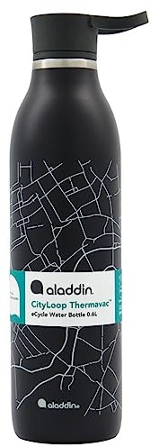 aladdin CityLoop Isolierflasche, 0,6L, Lava-Schwarz + Print