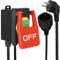 MENAYODA Interruptor de emergencia 220 V monofásico encendido apagado interruptor de seguridad 16 A interruptor de seguridad de emergencia botón interruptor para desconexión rápida dispositivos