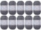 Utopia Crafts JOY Uni Strick- und Häkelgarn, Weich, Pflegeleicht, 100% Polyacryl, 10x 50 g Knäuel, 150m (Graue Melange)