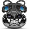 Wireless Earbud Bluetooth 5.4 Headphones Sports Noise Cancelling, Running Earphones Wireless Bluetooth with Earhooks, 50H Playtime, IP7 Waterproof Ear buds In Ear for Sport/Gym, Dual LED Display