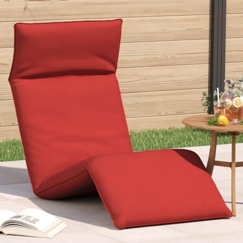 Myheimly Sonnenliege Klappbar Rot 175x54x8,5 cm Oxford-Gewebe