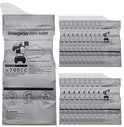 Sacchetti di urina per viaggi, 20 pezzi sacchi di urina a prova di perdita portatile per viaggi di emergenza usa emergenza orinatoi per uomini bambini bambini paziente