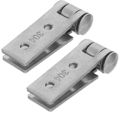 HAMPPLIES Bisagras Plegables para Ventanas sin Marco de Acero Inoxidable 304, Bisagra de Fricción con Tornillos, 2 Piezas para Reparación y Herrajes de Ventana Pequeñas