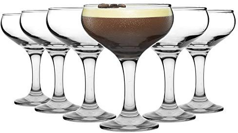 Rink Drink Champagne Glasses Vintage Coupe Glass Saucer – 200ml – Pack of 24