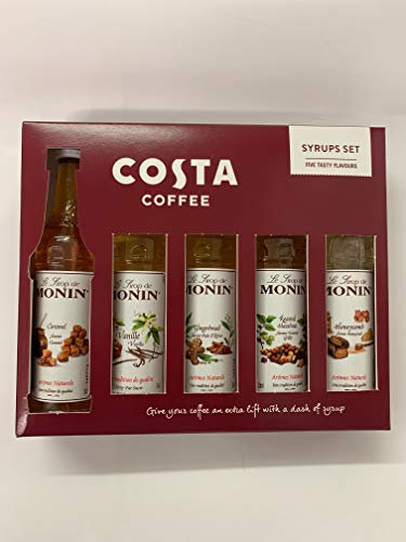 Costa Coffee Syrups Gift Set 5 Pack New