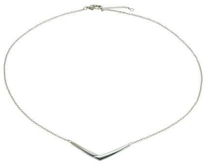 Boccia Damen Collier aus Titan in der Farbe Silber Poliert, Länge Variabel: 39,3cm + 41,8cm + 44,3cm, 08046-01