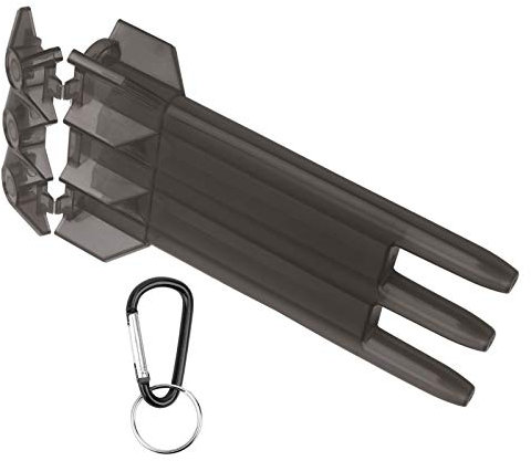 CUEA Tragetasche, einfach zu tragen Universelle tragbare hochwertige transparente ABS-Tasche Langlebig für den Außenbereich für alle Arten von Darts(Black)