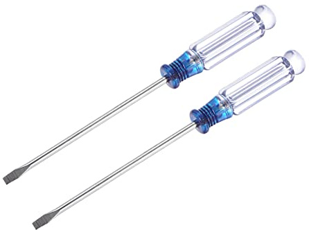sourcing map 2 Stk Mini- Schlitzschraubendreher, 3,0mm Flachkopf 127mm Länge für die Reparatur kleiner Geräte