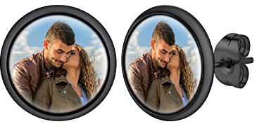 Supcare Ohrringe Damen Foto Witzig Ohrstecker Edelstahl Ohrschmuck Casual Boho Personalisiert Modeschmuck für Kinder Mädchen