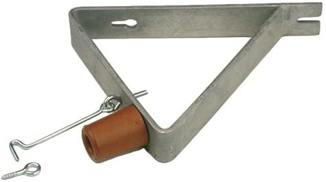 Wovar Türfeststeller Verzinkt komplett mit Puffer und Sturmhaken - 45 Grad