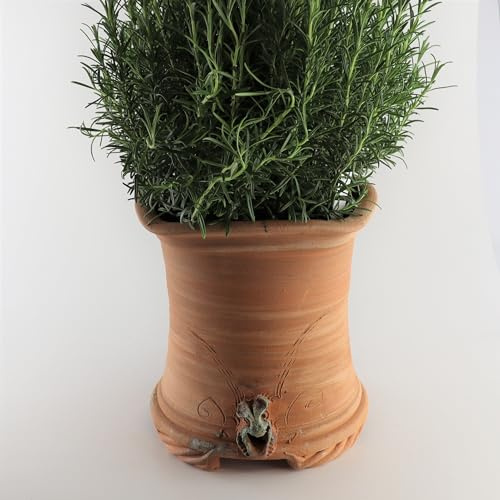 Palatina Werkstatt quadratisches Pflanzgefäß Blumentopf aus Terracotta, handgefertigtes Pflanzgefäß für Balkon Garten Terrasse (XXL)