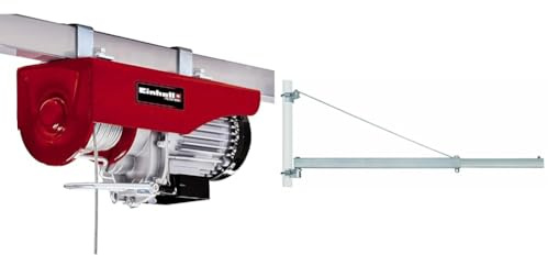 Einhell Seilhebezug TC-EH 600 (1050 W, Tragkraft ohne Umlenkrolle 300 kg auf 18 m/mit Umlenkrolle 600 kg auf 9 m, 18 m Drahtseil (Ø 4,5 mm), inkl. Sicherheitsbügel, Schwenkarm)