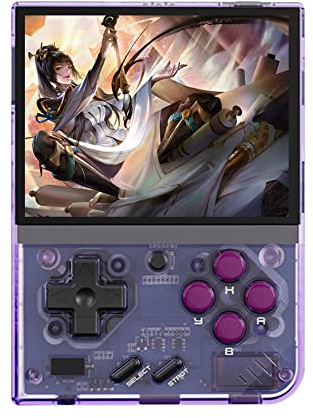 Kexpery Mini Plus Console Portatile Retro Palmare da Gioco Sistema Linux Schermo IPS da 3.5 Pollici Console da Videogiochi Classica Ricaricabile 3000mAh Regalo per Bambini e Adulti (Viola)