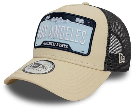 New Era Trucker Cap A-Frame Weltstädte – Verstellbare Mesh-Cap mit Santorini, Capri, Monaco u.v.m. – Sommerliches Design & hoher