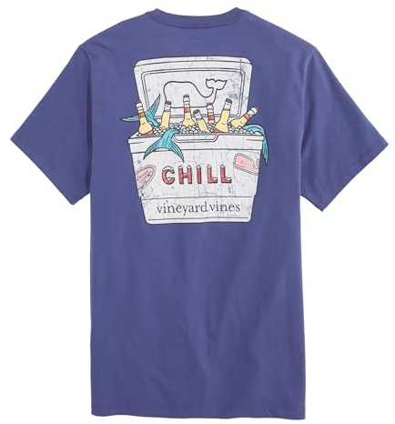 Vineyard Vines Men's Chill Cooler Short-Sleeve Tee, Moonshine, S