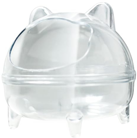 HUANGANG Clear Hamster Sand Bath Container Wear Resistant Spacious Pet Hamster Provide Comfortable to Gerbils and Hamster