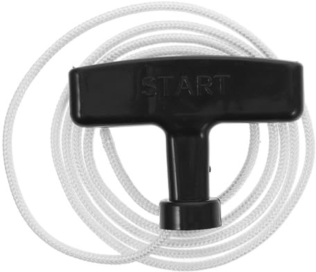 DINHEAROM 2set Lawn Mower Pull Cord Handle Replacement Small Engine Starter Rope Grass Trimmer Accessories for Mower Carrying Handle Pull Start Cord Replacement for Chainsaw Starting