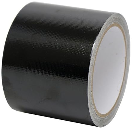 CHAOTEMAI Markisen Reparaturband 8cm X 10m Plane Wasserdicht Panzertape Schwarz Hitzebeständiges Klebeband Wasserdichtes Klebeband für Sonnensegel Zelte & Planen Uv-Beständig Wetterfest