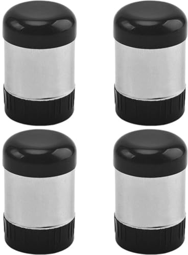HiyyFloy 4er-Pack Mini-salz- Und Pfefferstreuer Aus Edelstahl Für Unterwegs, Camping, Lunchbox – Feuchtigkeitsbeständig, Auslaufsicher, Tragbare Gewürzbehälter Sicherem Deckel