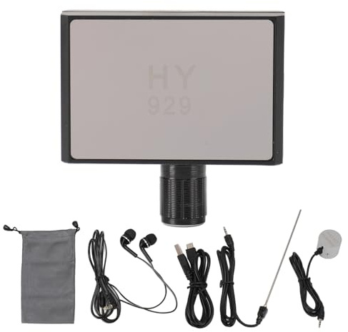 Monitor de Fuga de tubería de Agua Alta sensibilidad 20000x Amplificación de Sonido Detector de Fuga Recargable para Paredes de plomería Tubos ABS