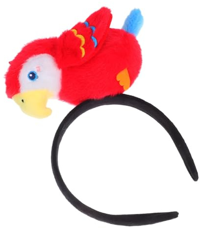 HAMPPLIES Lustiges Papageien Stirnband aus Gewebe für Kinder Leicht und Elastisch Haaraccessoire für Zoo Themenpartys und Halloween Foto Requisiten