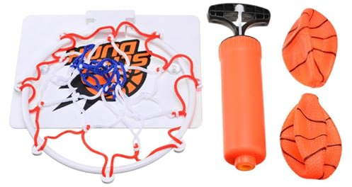 rongweiwang Mini Basketballkorb für drinnen – höhenverstellbares Gestell, das Kinder zu mehr Bewegung und sozialen Kompetenzen anregt. Dieses Set eignet Sich für Tür und Wand.
