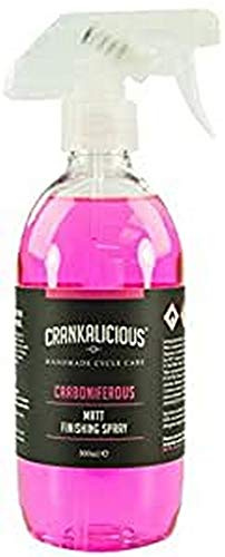 Crankalicious Cycle Care - Carboniferous Matt Detailer - residue free detailing spray for matt and naked carbon bicycle frames - 500ml