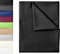 GREEN MARK Textilien Klassische Bettlaken | Betttuch | Laken | Leintuch | Haustuch 100% Baumwolle ohne Gummizug vielen Größen und Farben Größe:150x250 cm, schwarz…
