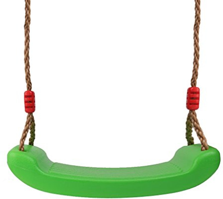 Inzopo Tree Swing Seat with Rope, Kids Children Adult Backyard Outdoor Replacement Swing Chair Plastic Swing Set
