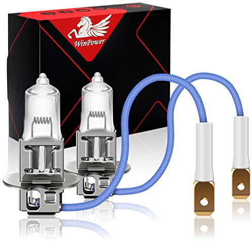 WinPower H3 70W 24V LKW Scheinwerfer Halogenlampen 3000K Gelb Super Bright, 2 Stück