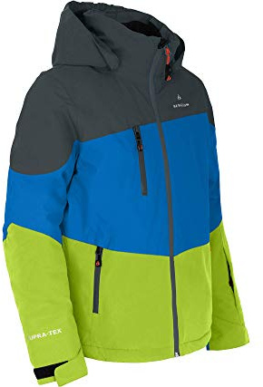 Bergson Volker neo | Kinder Skijacke, die perfekte Skijacke für Junge Abenteurer - warm, funktional und stylisch!, Strong Blue [388], 176 - Kinder