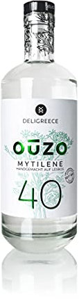 Deligreece - OUZO 40 - Mytilene - Inhalt 700 ml - 40 % vol. seit 1892 - handgemacht aus Lesbos - Kreata
